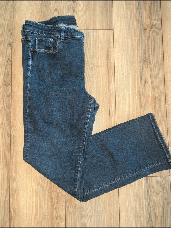 Ann Taylor Denim - Ann Taylor Women's Slim Boot Cut Curvy Fit Dark Blue Jeans